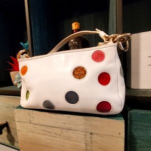 Coach Polka Dot Anniversary Wrislet White Small